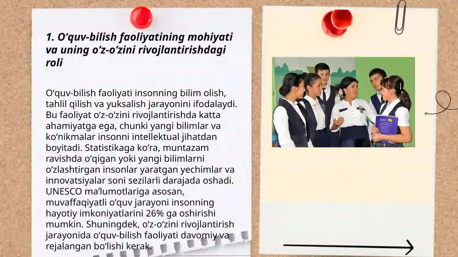 Talabalarda oʻz-oʻzini rivojlantirish kompetensiyasini shakllantirishda oʻquv -bilish faoliyatining oʻrni 3
