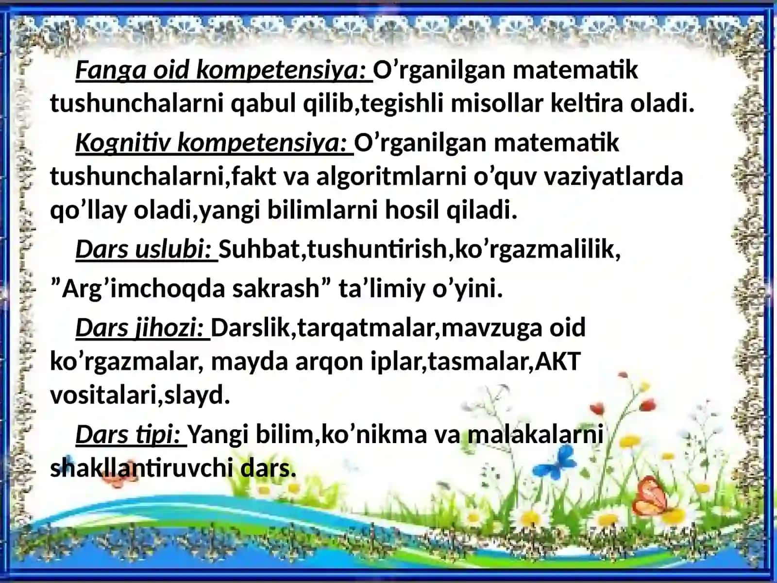 SONNING ULUSHINI SO’ZLAR YOKI SONLAR YORDAMIDA TASVIRLASH 3