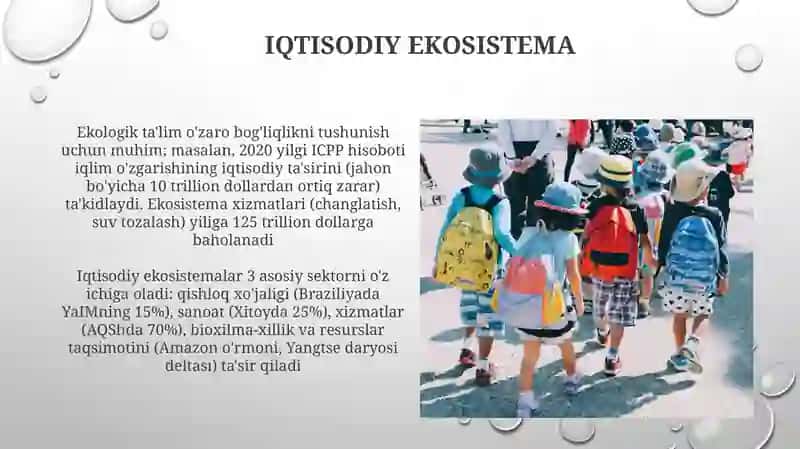 Iqtisodiy va ekologik tarbiya. Fuqorolik tarbiyasi 3