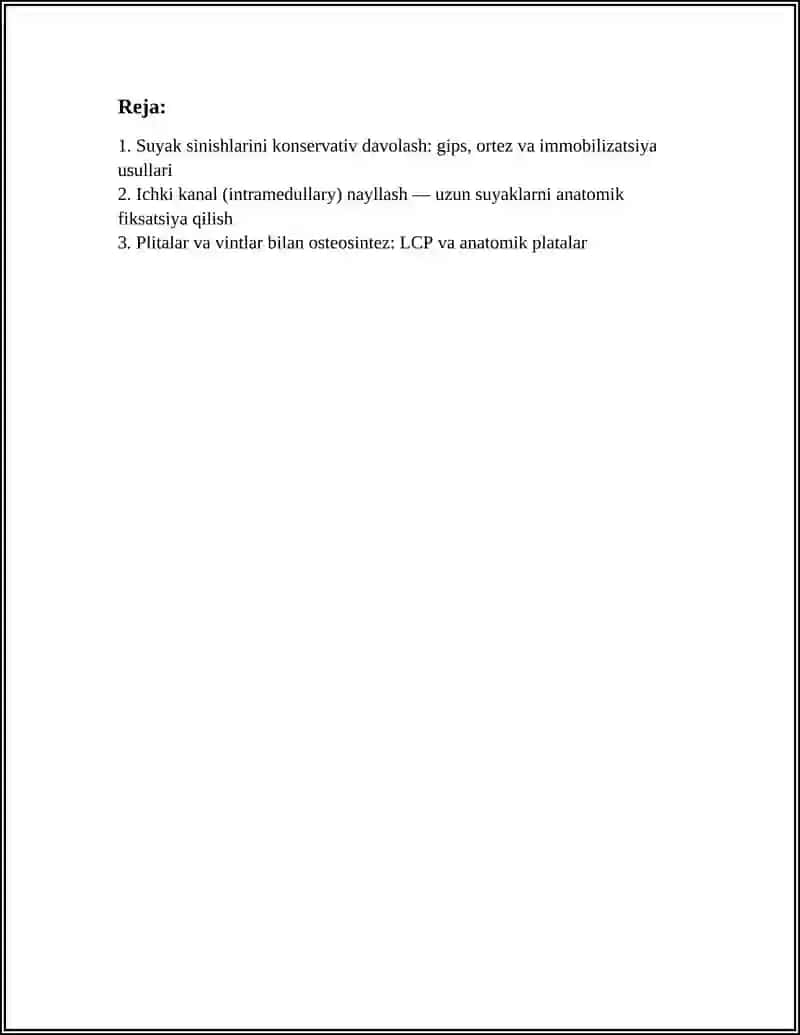 SUYAK SINISHLARDA ZAMONAVIY DAVOLASH USULLARI 3