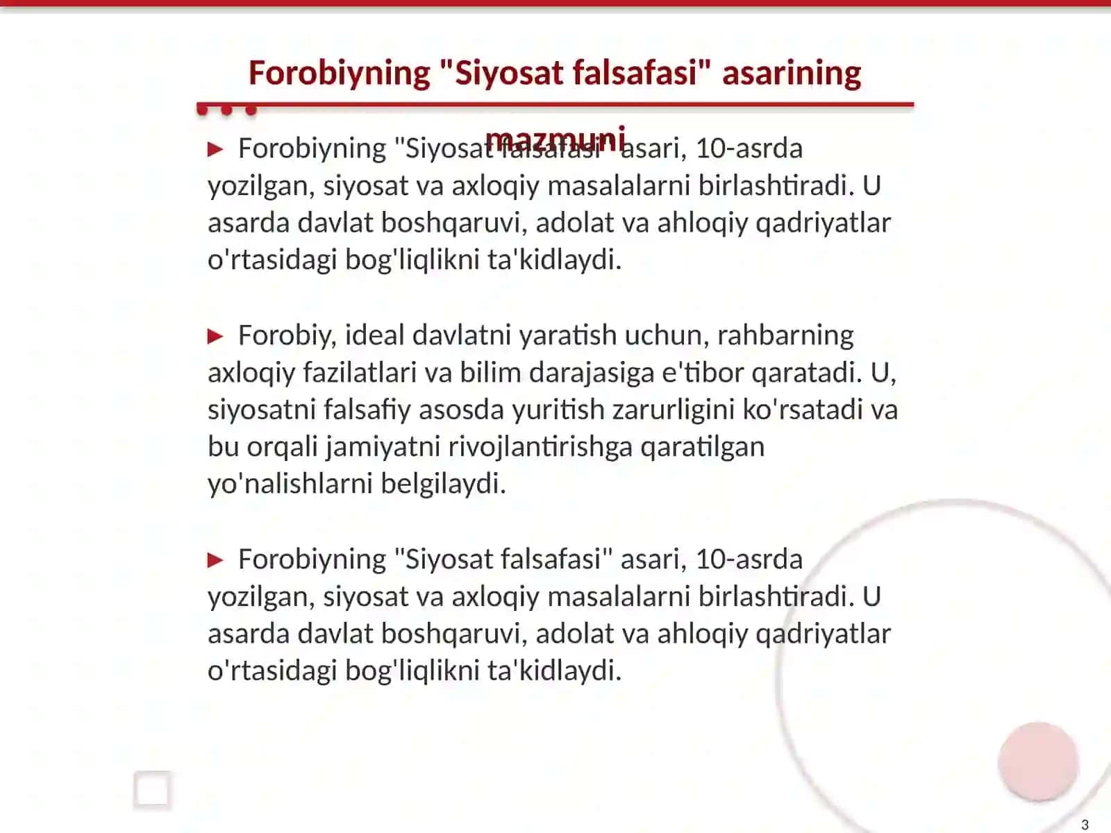 Forobiy va G'azzoliyning Falsafa Ilmiga oid Qarashlar 3