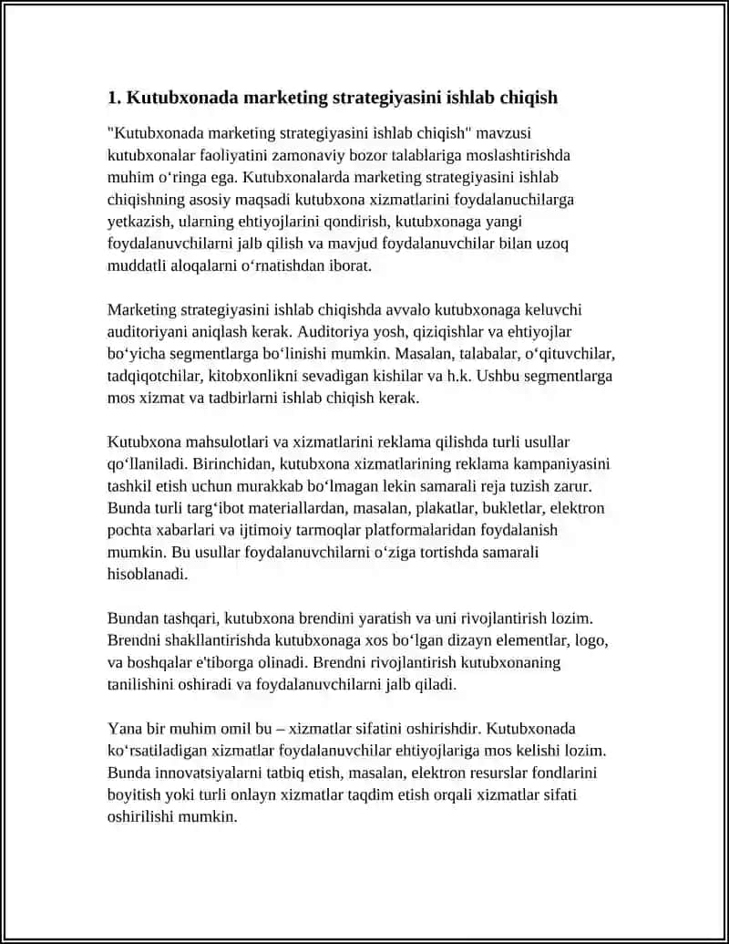 KUTUBXONADA MARKETINGNI BOSHQARISH 3