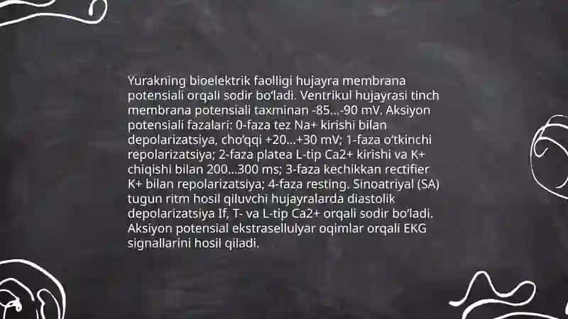 Elektrokardiografiyaning fizik asoslarini o'rganish 3