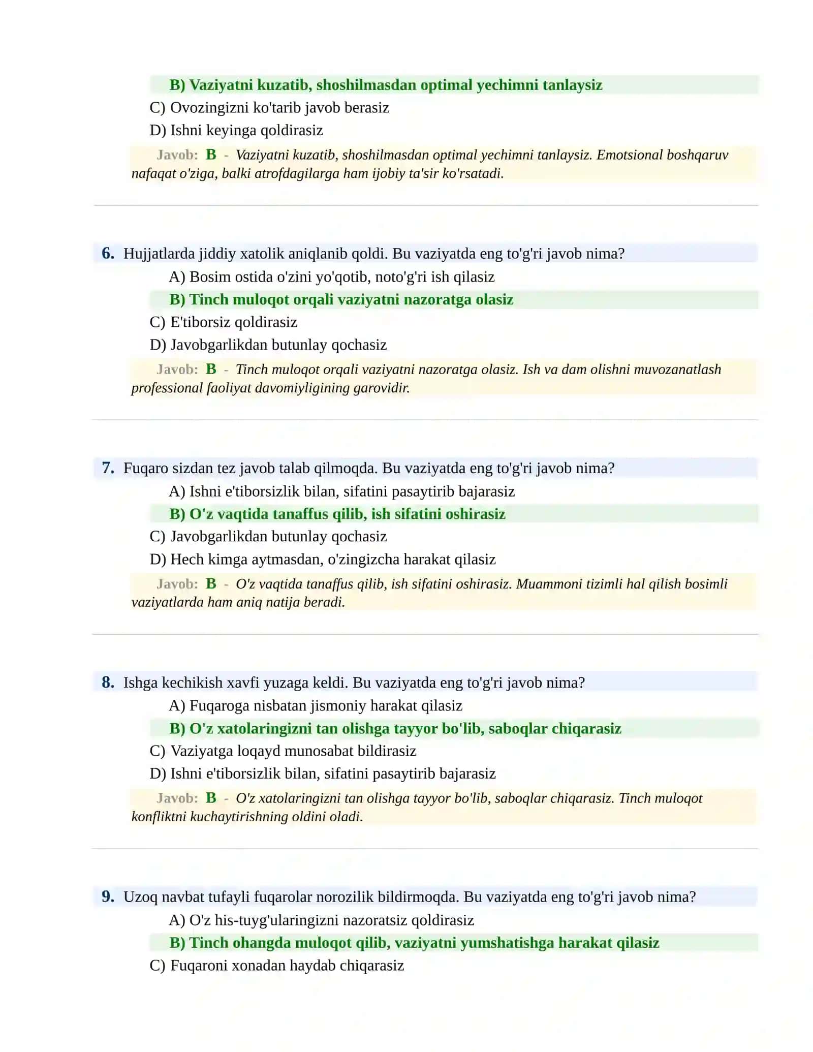 BOJXONA XIZMATIGA ISHGA KIRISH PSIXOLOGIK SINOV Testlari 3