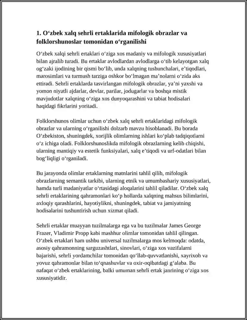 O‘zbek xalq sehrli ertaklarida mifologik folkshunoslar 3