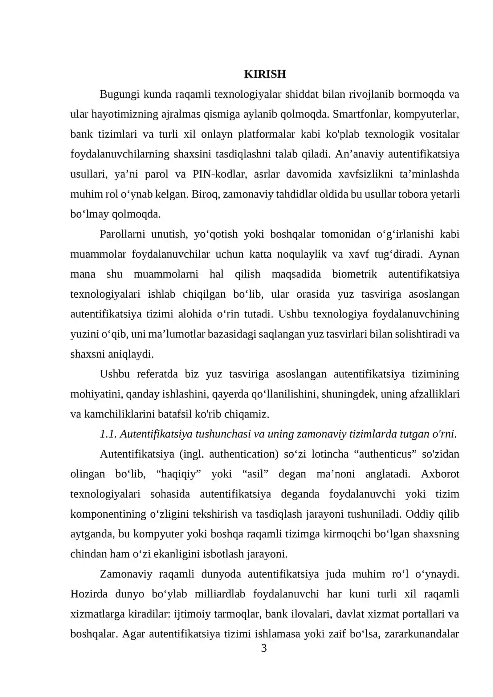 Yuz tasviriga asoslangan autentifikatsiya usuli va uning xususiyatlari 3