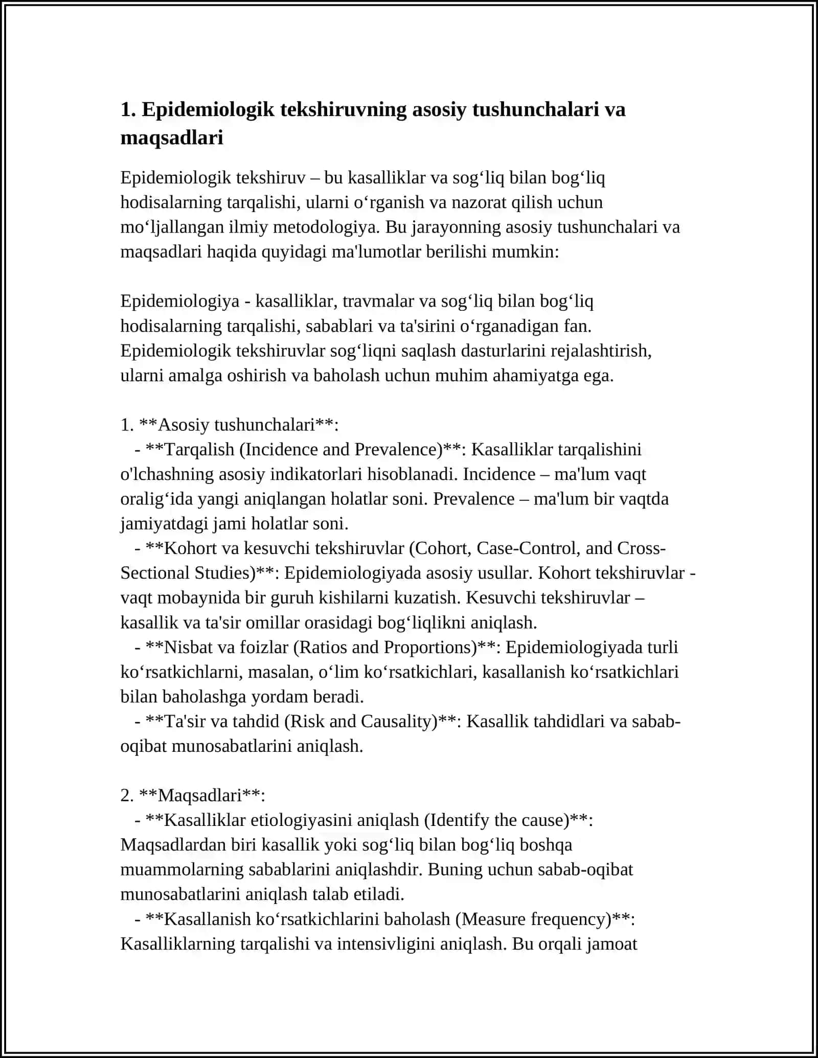 EPIDEMIOLOGIK TEKSHIRUV USULLARI 3