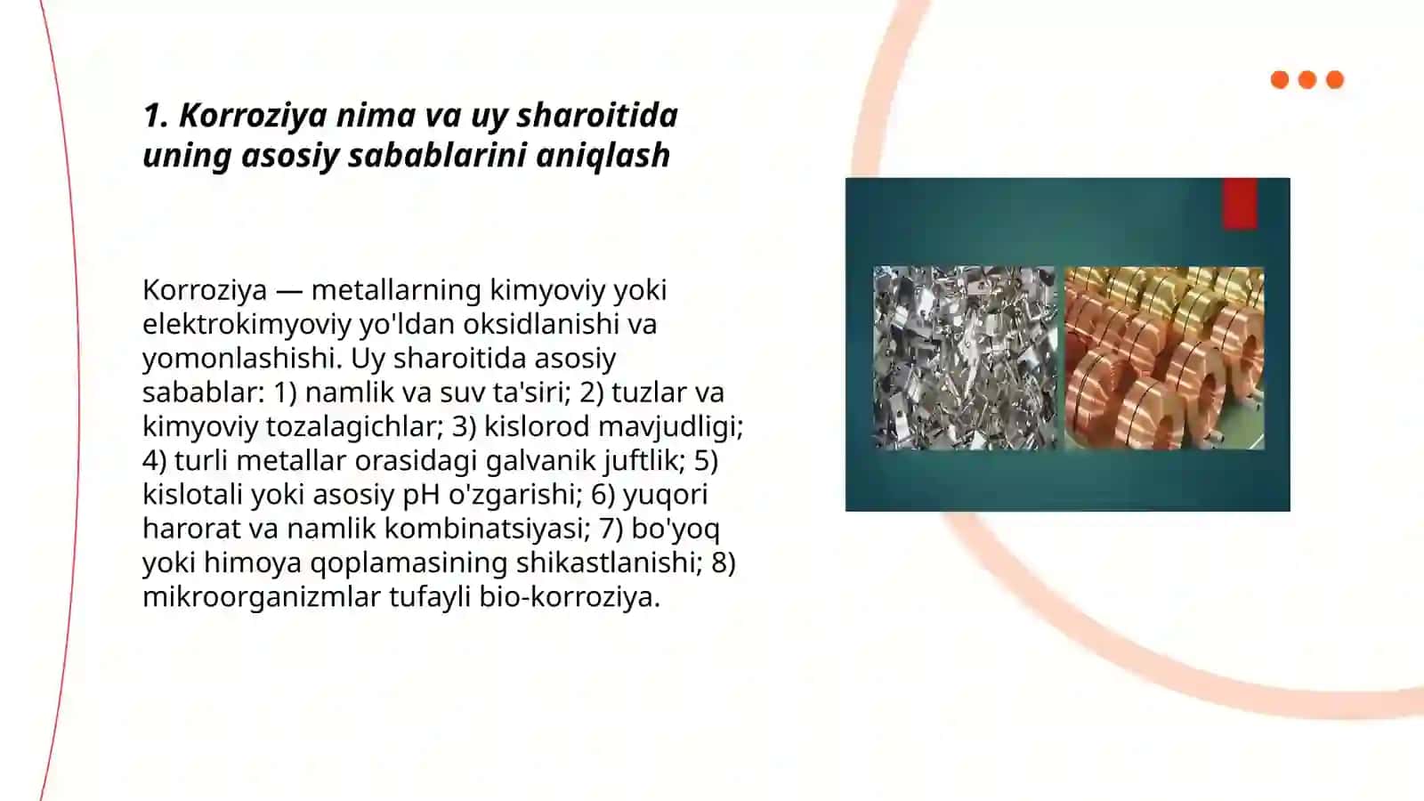 Uyda korroziyani kamaytirish yo'llari 3