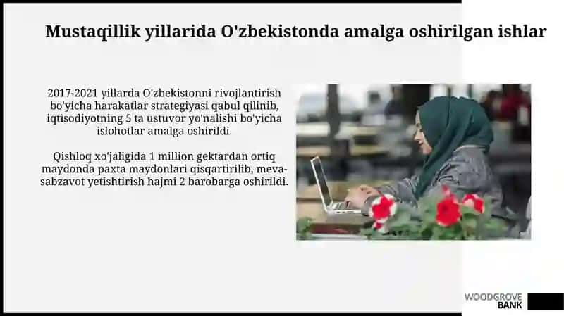 O'zbekistonda mustaqillikdan so'ng olib borilgan ishlar 3