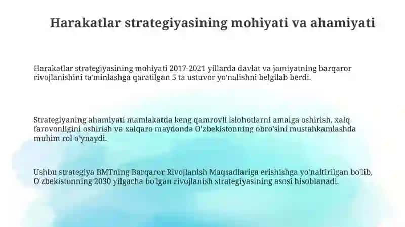 Harakatlar strategiyasi: Mohiyat va ahamiyat 3
