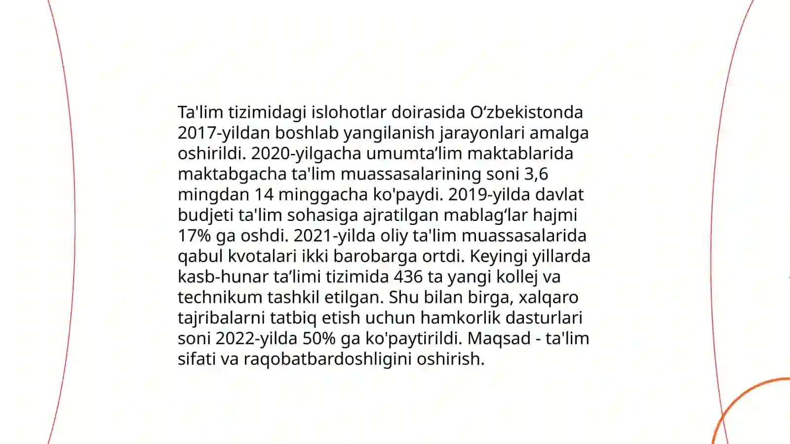 O’zbekistondagi ijtimoiy sohada amalga oshirilayotgan o’zgarishlar mazmun va mohiyati 3