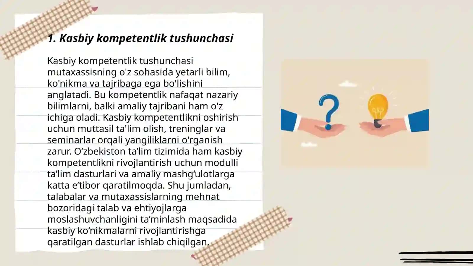 Kasbiy kompetentlik uning mohiyati va ahamiyati 3