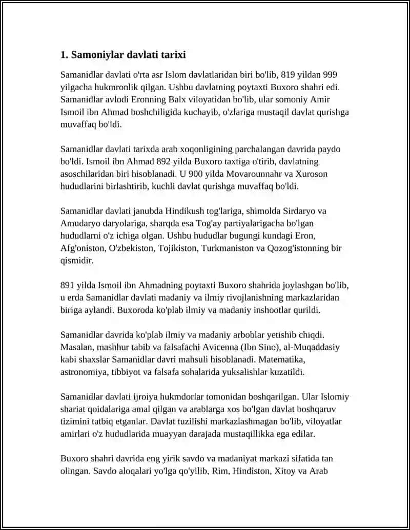 REFERAT Mavzu: SAMONIYLAR HAQIDA 3