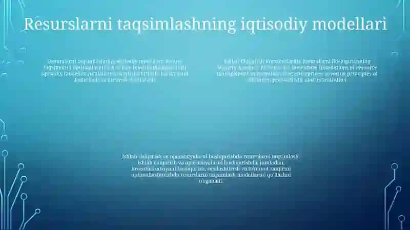 Ishlab Chiqarish Korxonalarida Resurslarni Boshqarishning Nazariy Asoslari 3