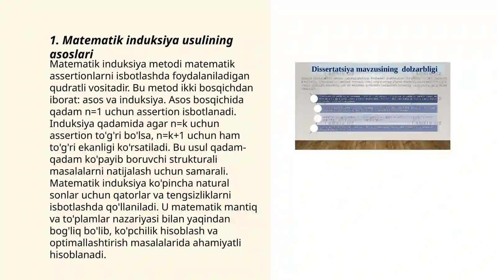 Geometrik isbotlashda matimatik induksiyaning tatbiqlari 3
