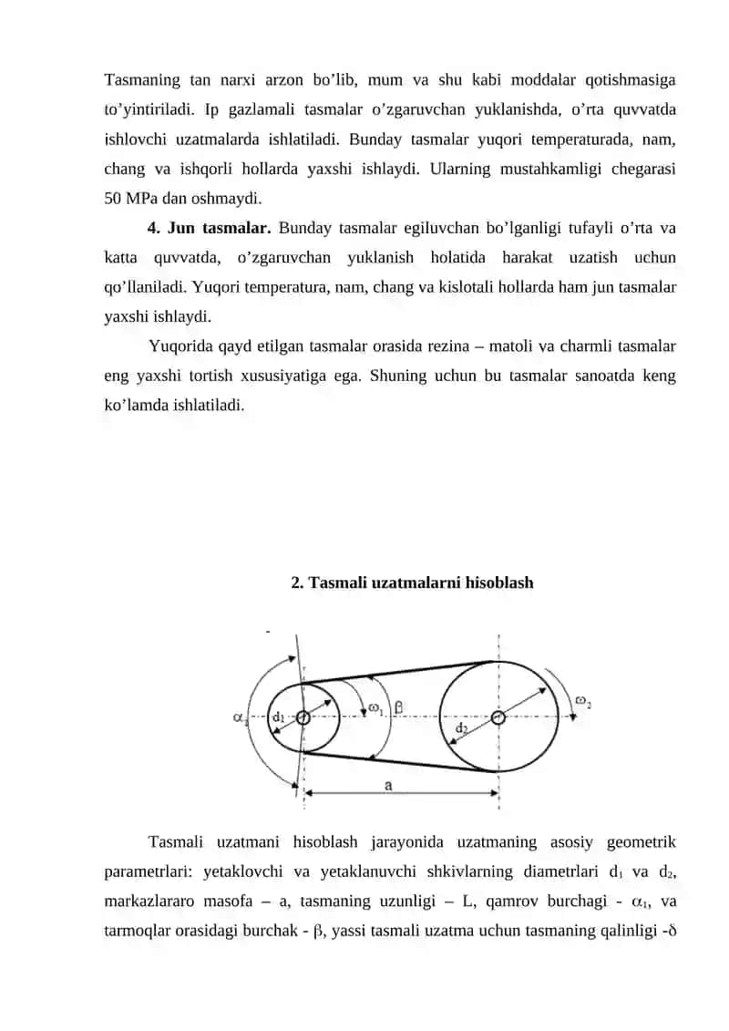 Tasmali uzatmalarni loyihalash 3