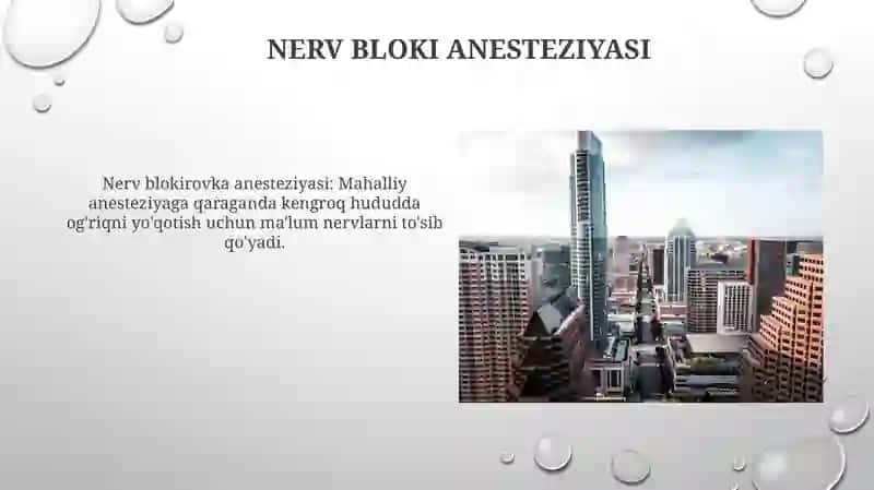 Zamonaviy mahalliy og'riqsizlantiruvchi vositalar 3