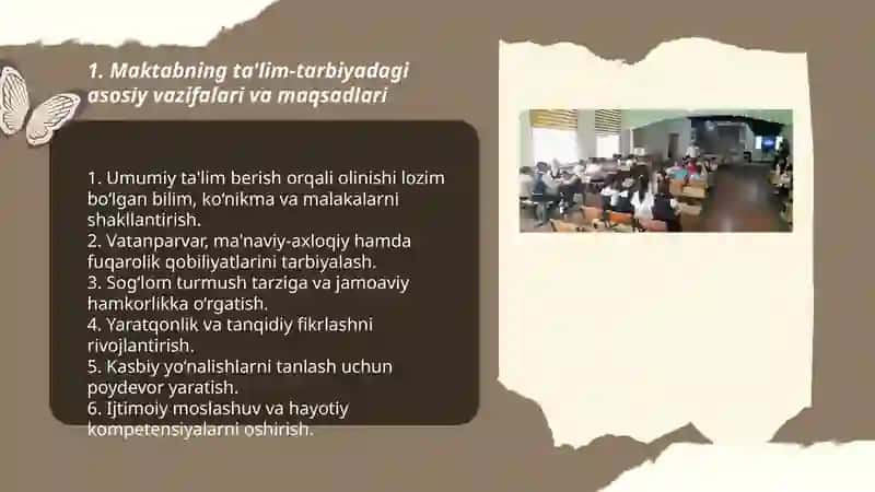 Maktabning ta'lim-tarbiyadagi o'rni 3