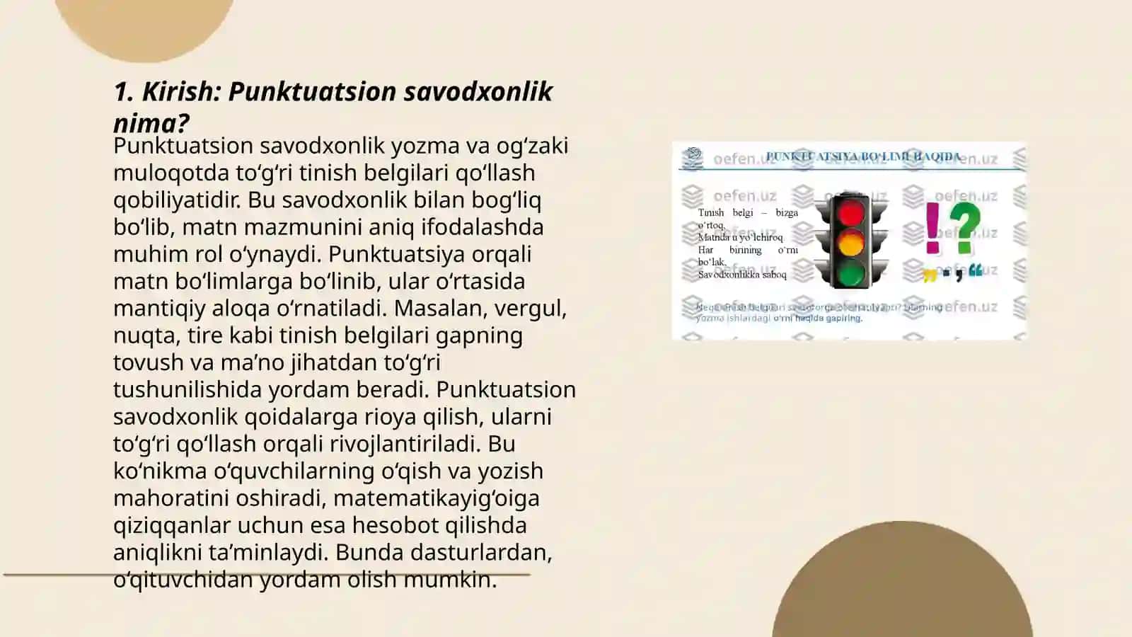 Punktuatsion savodxonlik bo‘yicha referat yozish va taqdimot tayyorlash 3