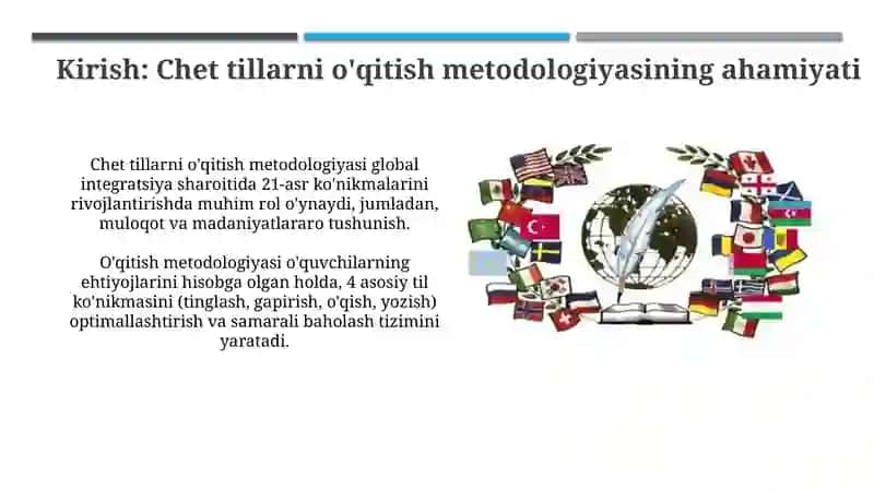Chet tillarni o'qitish metodlari 3