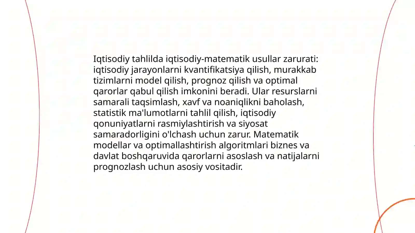 Iqtisodiy tahlilda iqtisodiy-matematik usullarni qoʻllashning zaruriyati 3