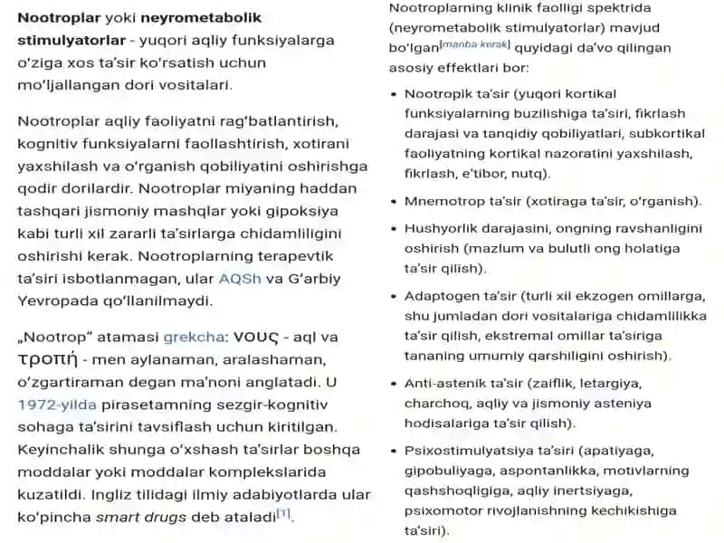 Nootroplar, Analeptiklar 3
