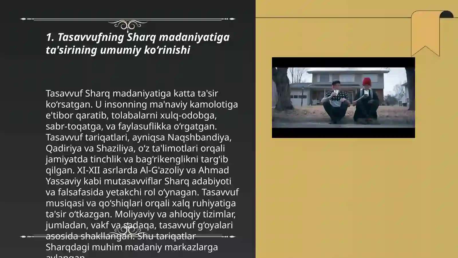 Tasavvuf ta'limotining Sharq madaniyatiga ta'siri 3