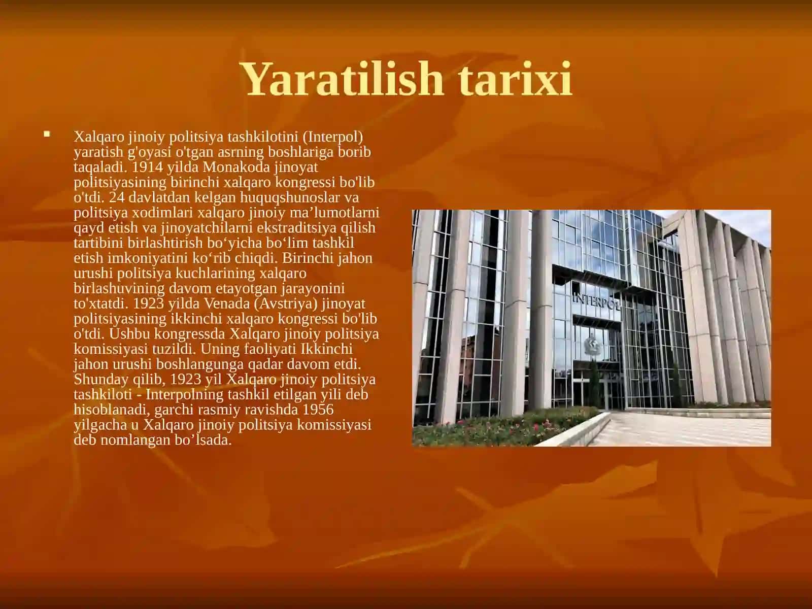 Interpol Rasmiy to'liq nomi xalqaro jinoiy politsiya tashkiloti 3