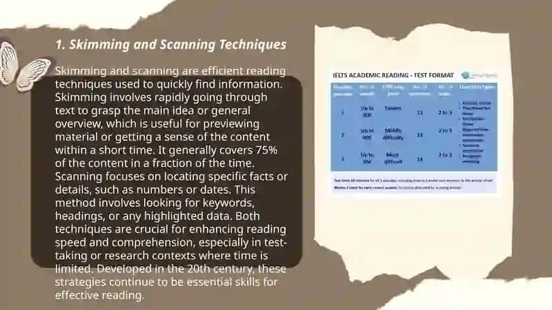 Reading techniques and different question types in IELTS reading 3