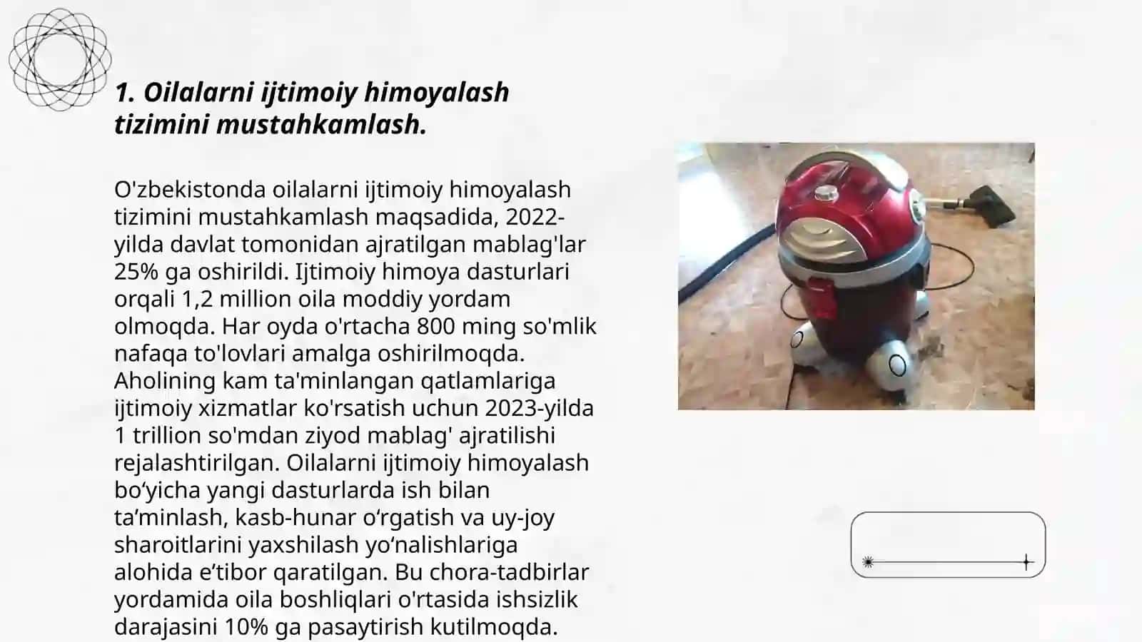 Respublikamizda oilalar farovonligini ta’minlash maqsadida olib borilayotgan islohotlar 3