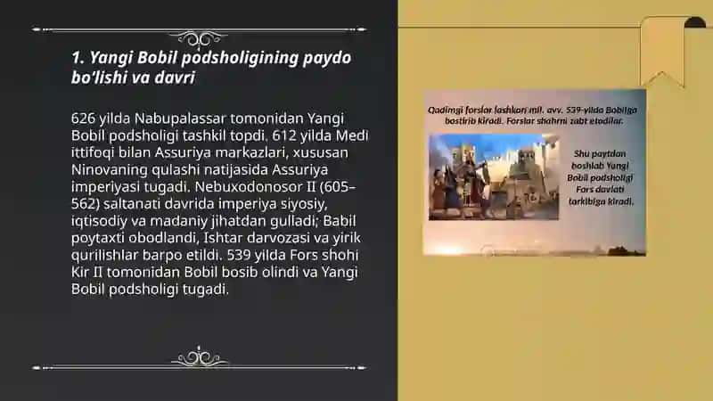 Yangi Bobil podsholigi 3