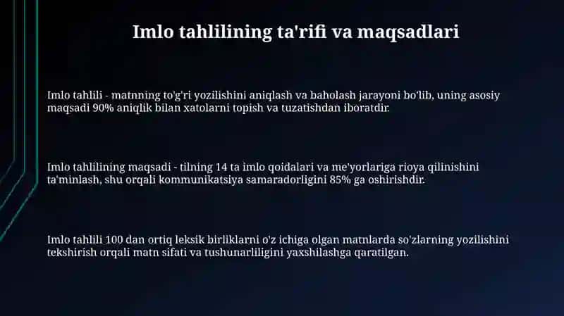Imlo Tahlili 3