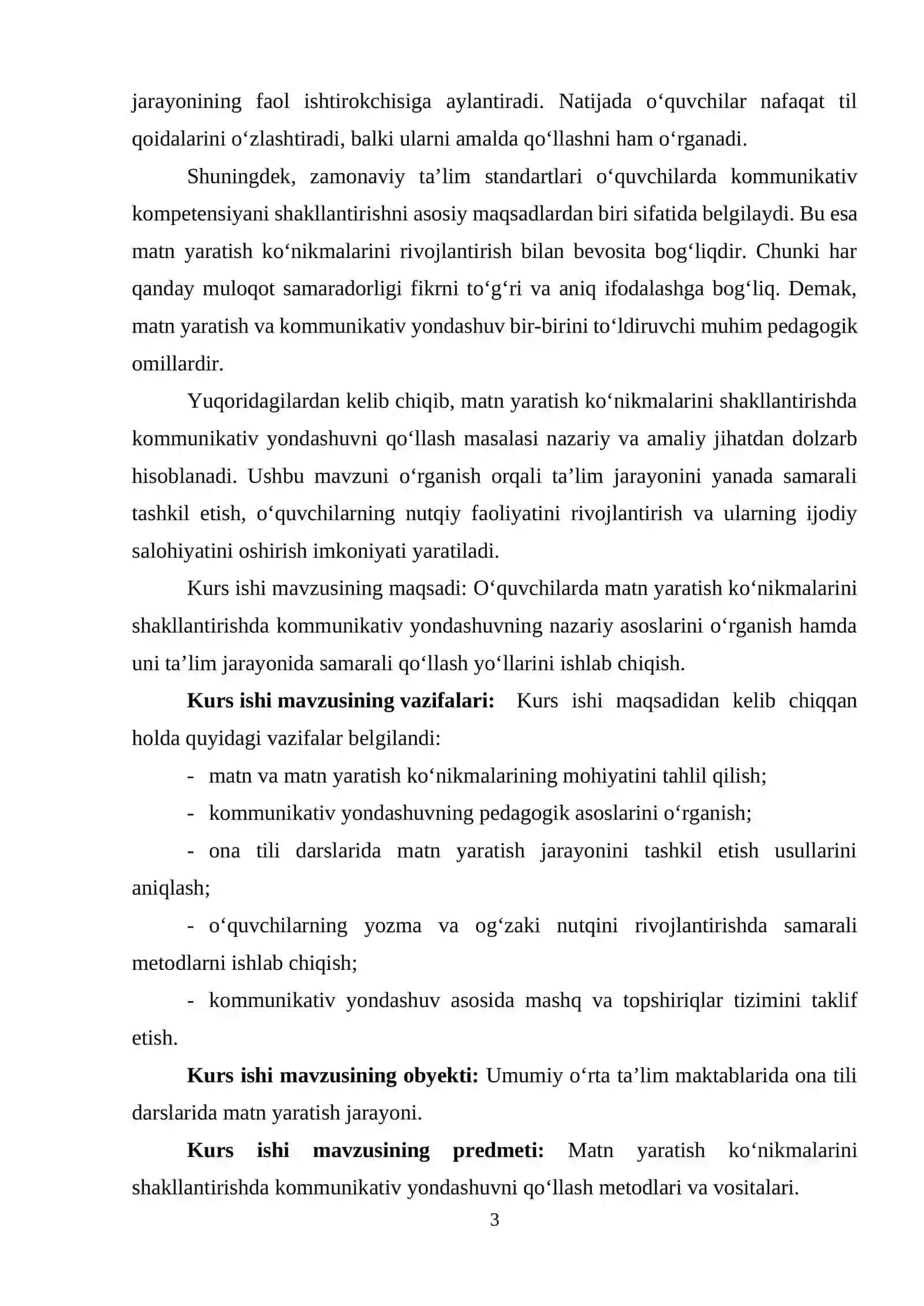 ONA TILI DARSLARIDA MATN YARATISH VA KOMMU-NIKATIV KO‘NIKMALARNI SHAKLLANTIRISH METODIKASI 3