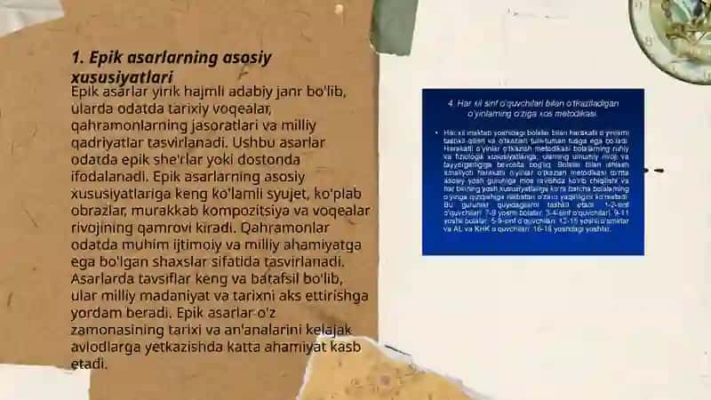 Epik asarlarni tahlil qilish metodikasi 3