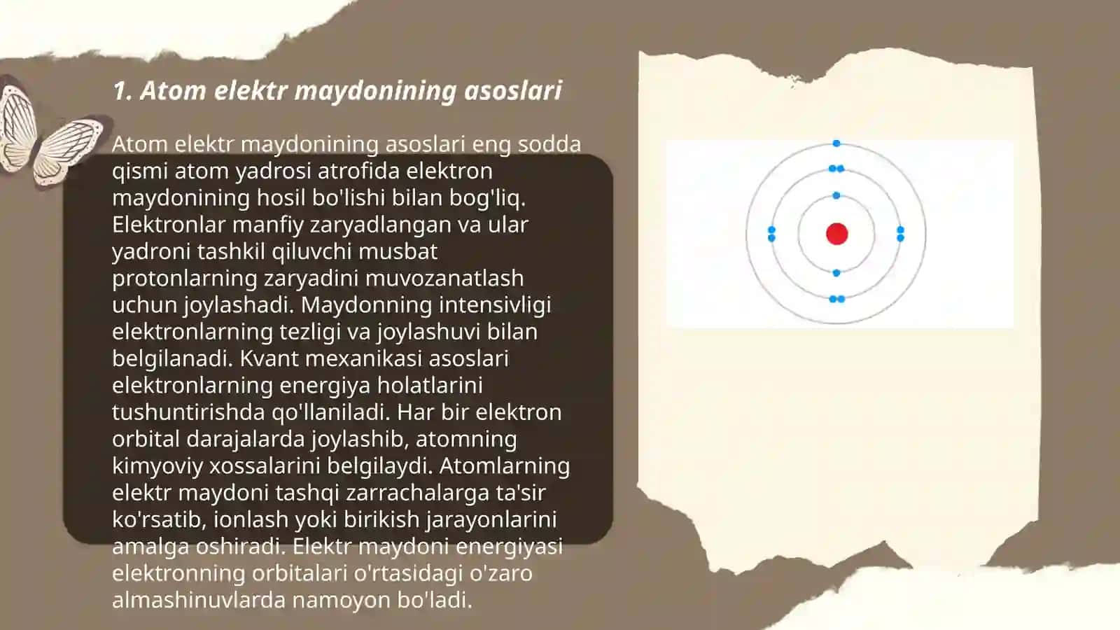Atom elektr maydonda. Shtark effekti 3