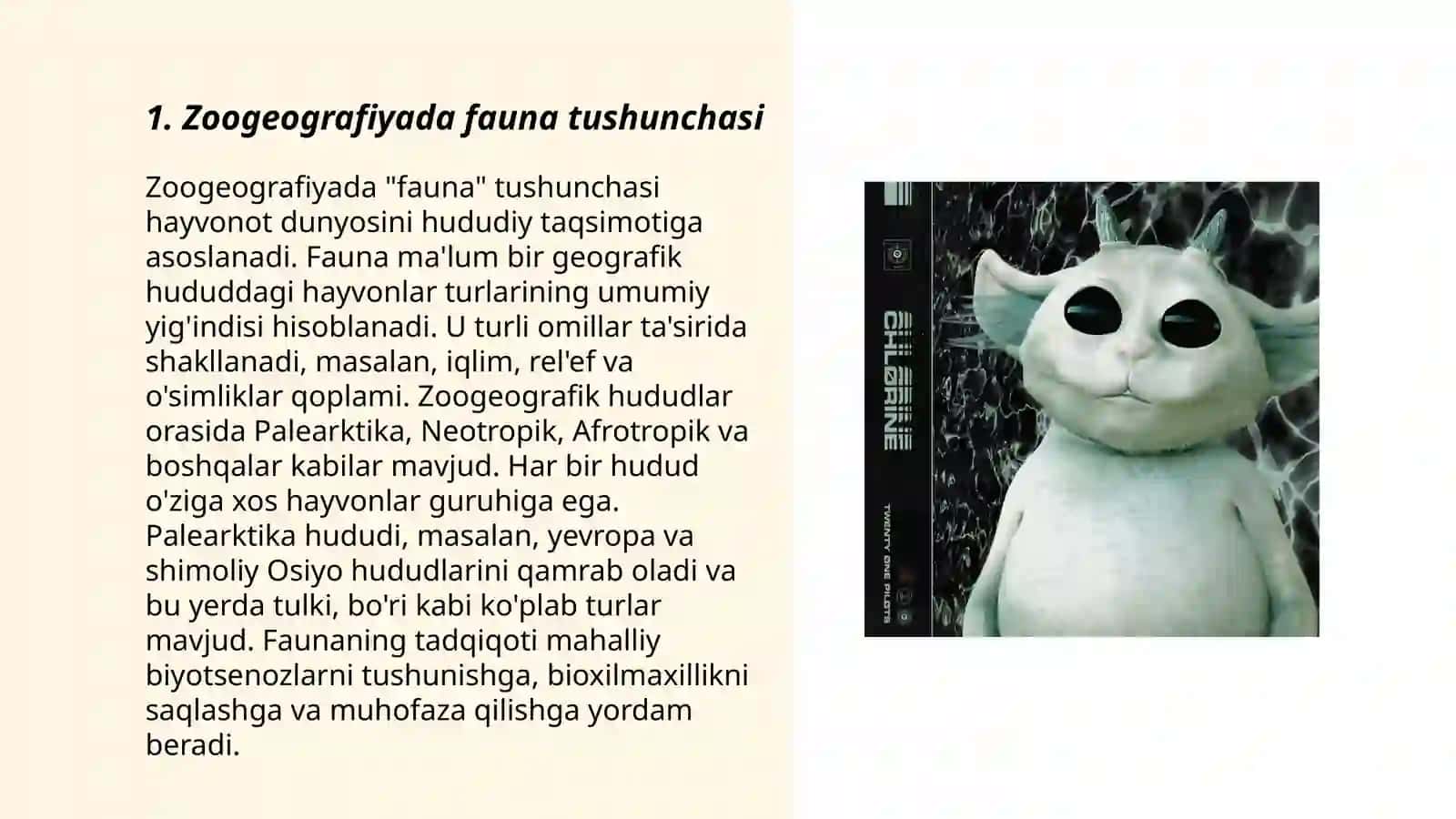 Zoogeografiyada fauna tushunchasi 3