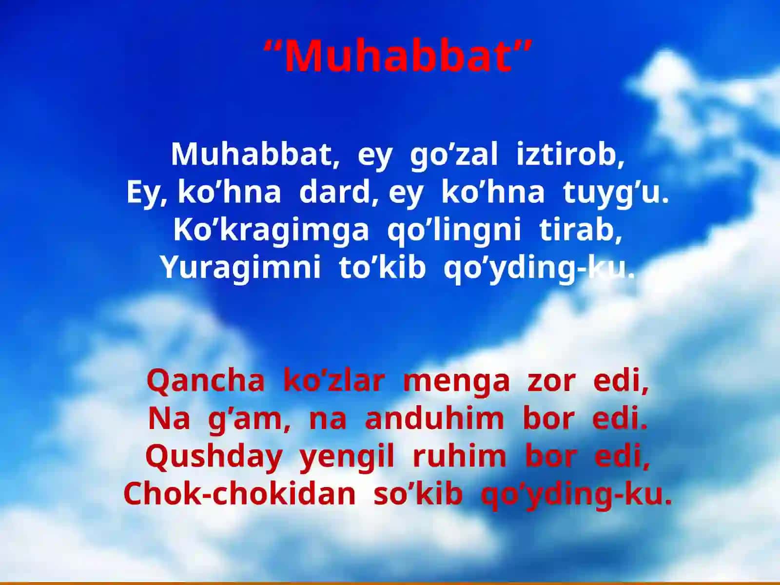 Muhammad Yusuf she`riyat shaydolari qalbidamang u barhayot 3