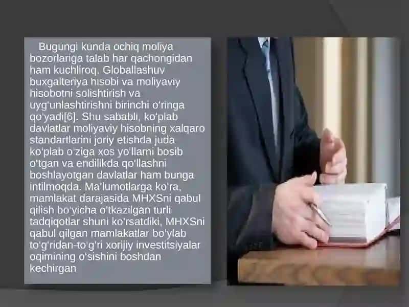 O’zbekistonda Buxgalteriya Hisobining Milliy Kontse'tual Asoslarini Xalqaro Standartlarga Muvofiqlashtirish: Muammolar va Ularni Bartaraf Etish Strategiyalari 3