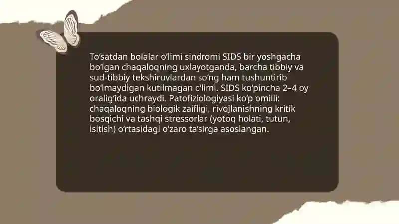 To‘satdan bolalar o‘limi sindromi 3