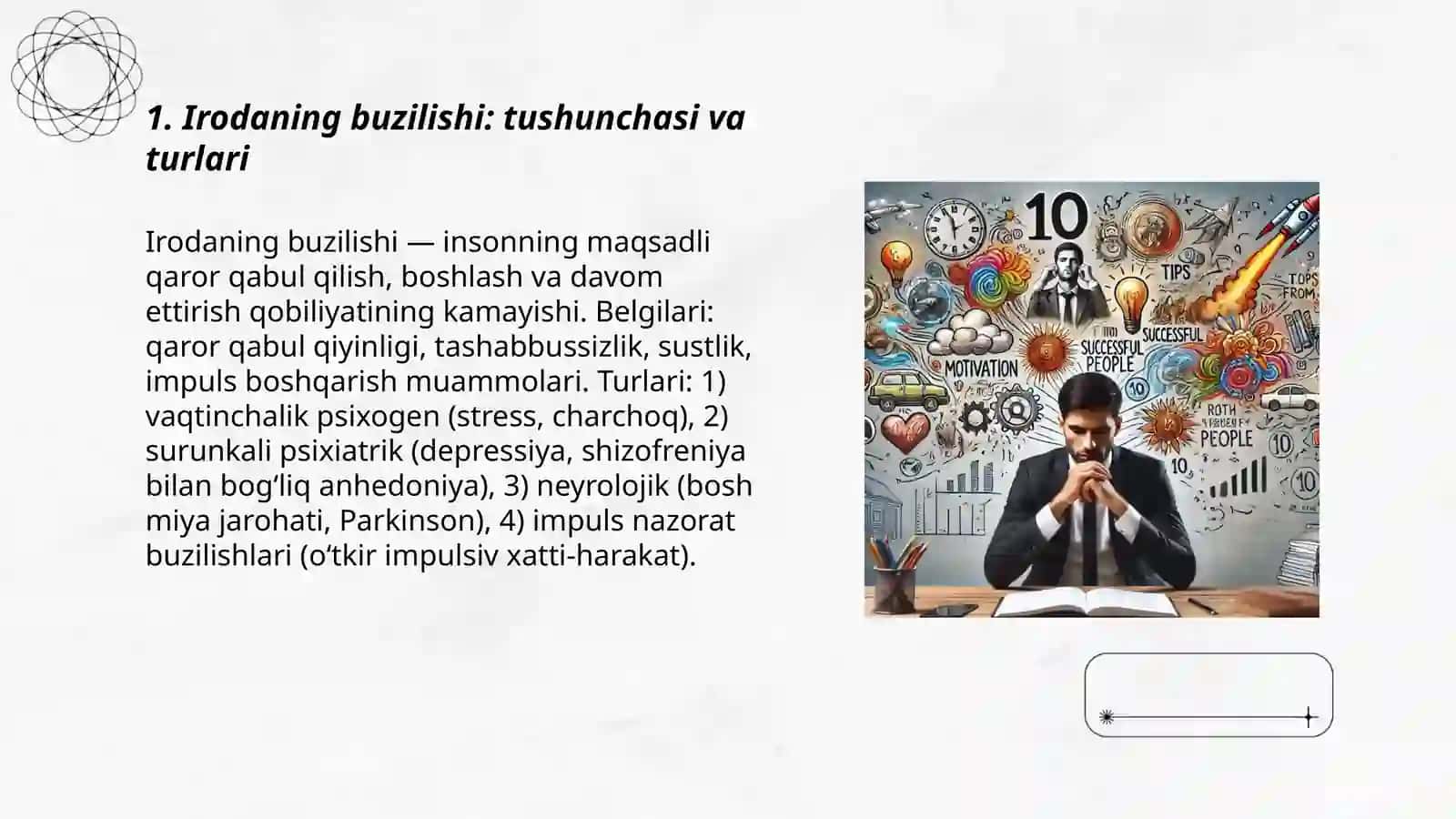 Irodaning buzilishi haqida materiallar tayyorlash 3