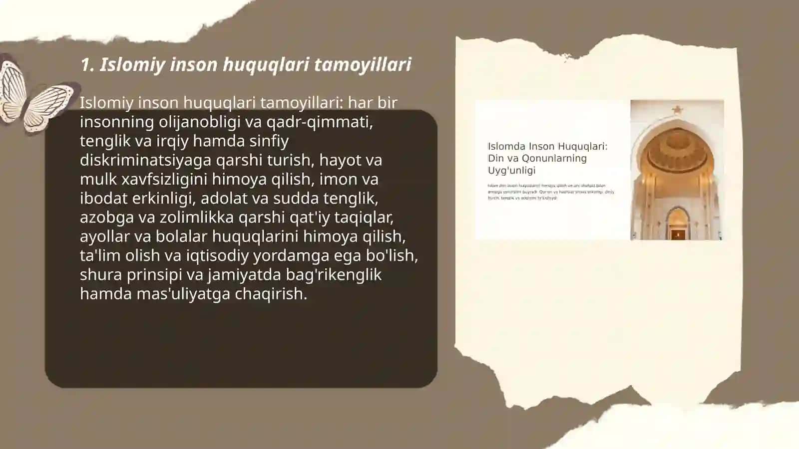 Islomda inson huquqlari himoyasi,ijtimoiy tenglik,adolat va tolerantlik 3