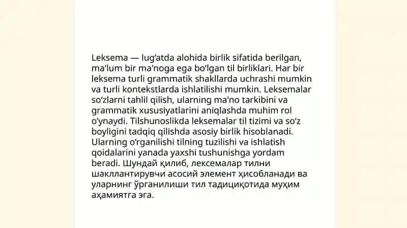 Oʻzbek tilidagi leksemalarning shakl va maʼno munosabati 3