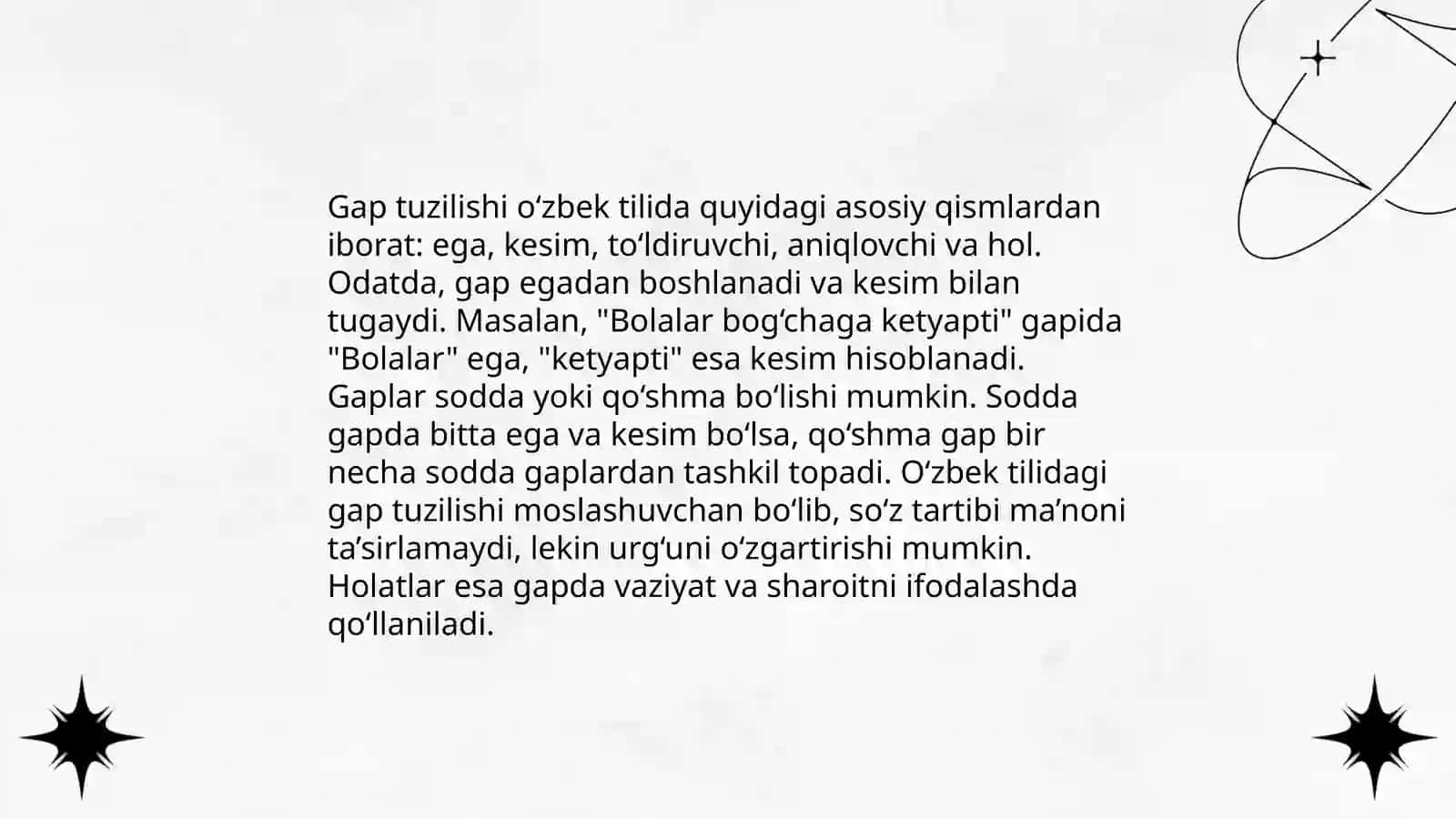 Boshlang'ich sinflarda gap taxlili 3