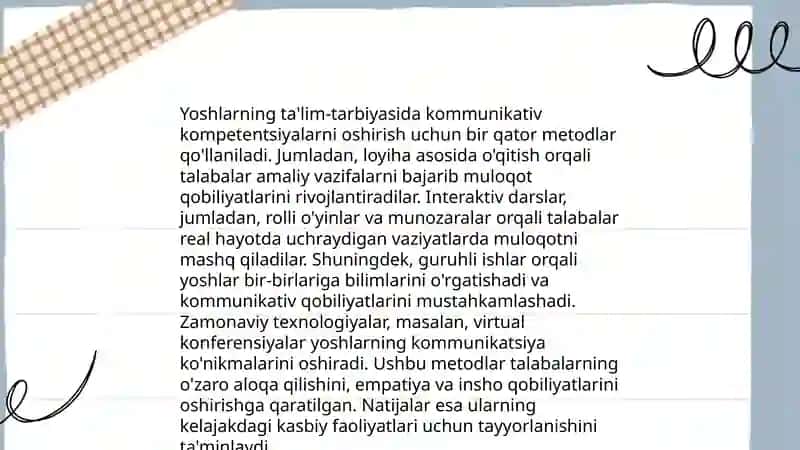 Yoshlar ta'lim tarbiyasi muammolarini tadqiq etishning ilmiy pedagogik metodlari 3