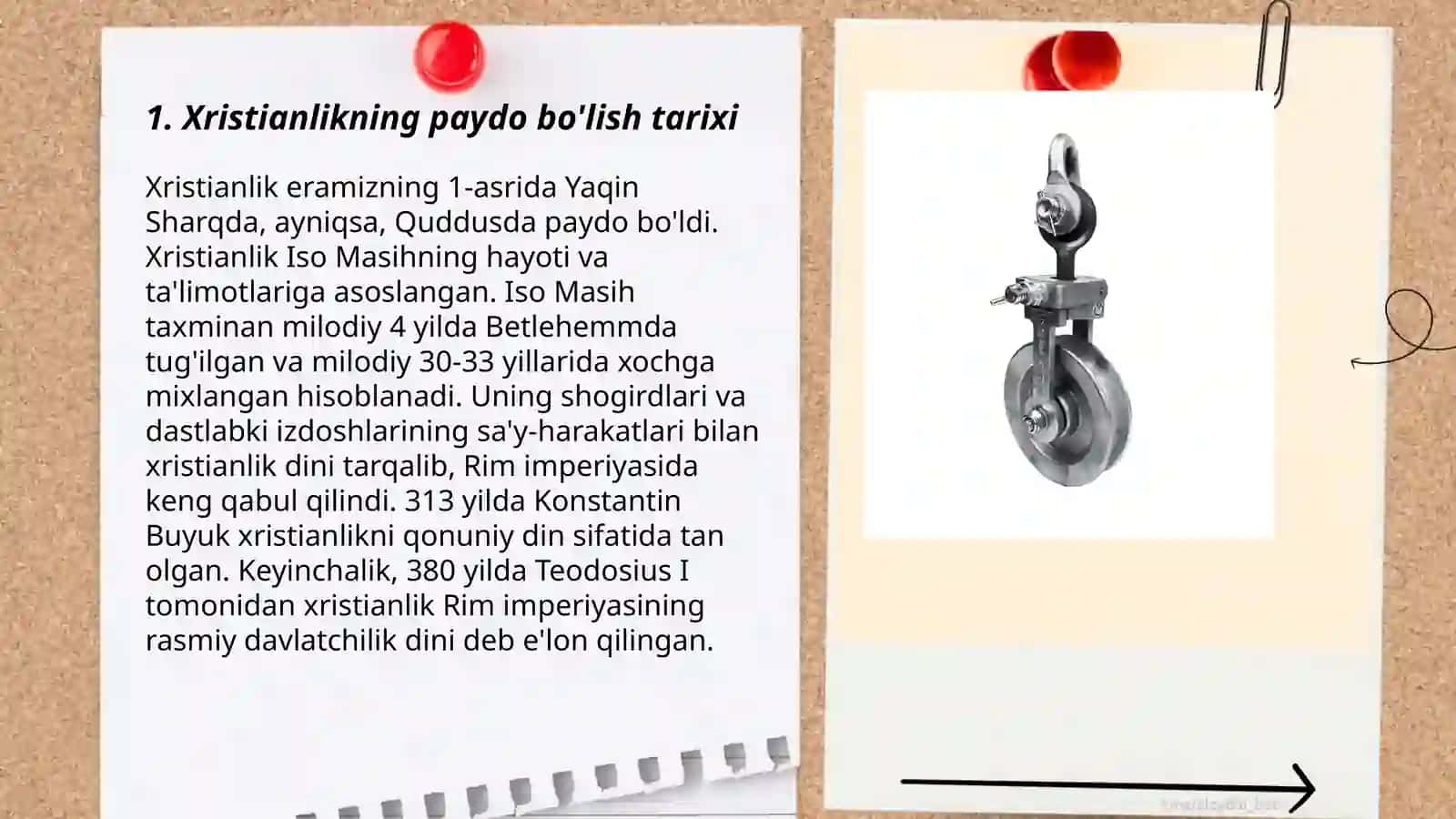 Xirstianlikning paydo bo'lishi aqidalari asosiy yo'nalishlari ta'limotlari va manbalari 3