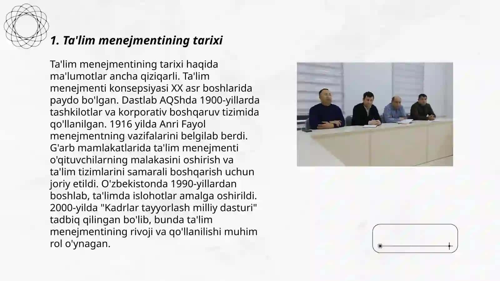 Ta'lim menejmentini tarixi 3