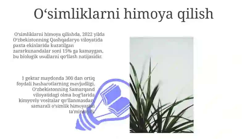 O'simliklar himoyasi, agrokimyo va tuproqshunoslik 3