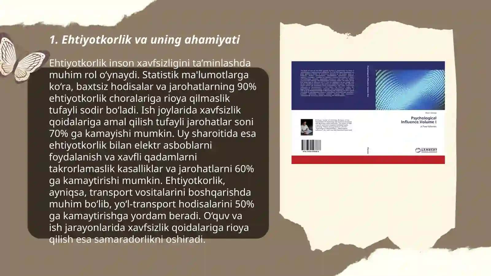 Ehtiyot psixologiyasi va faoliyat turi 3