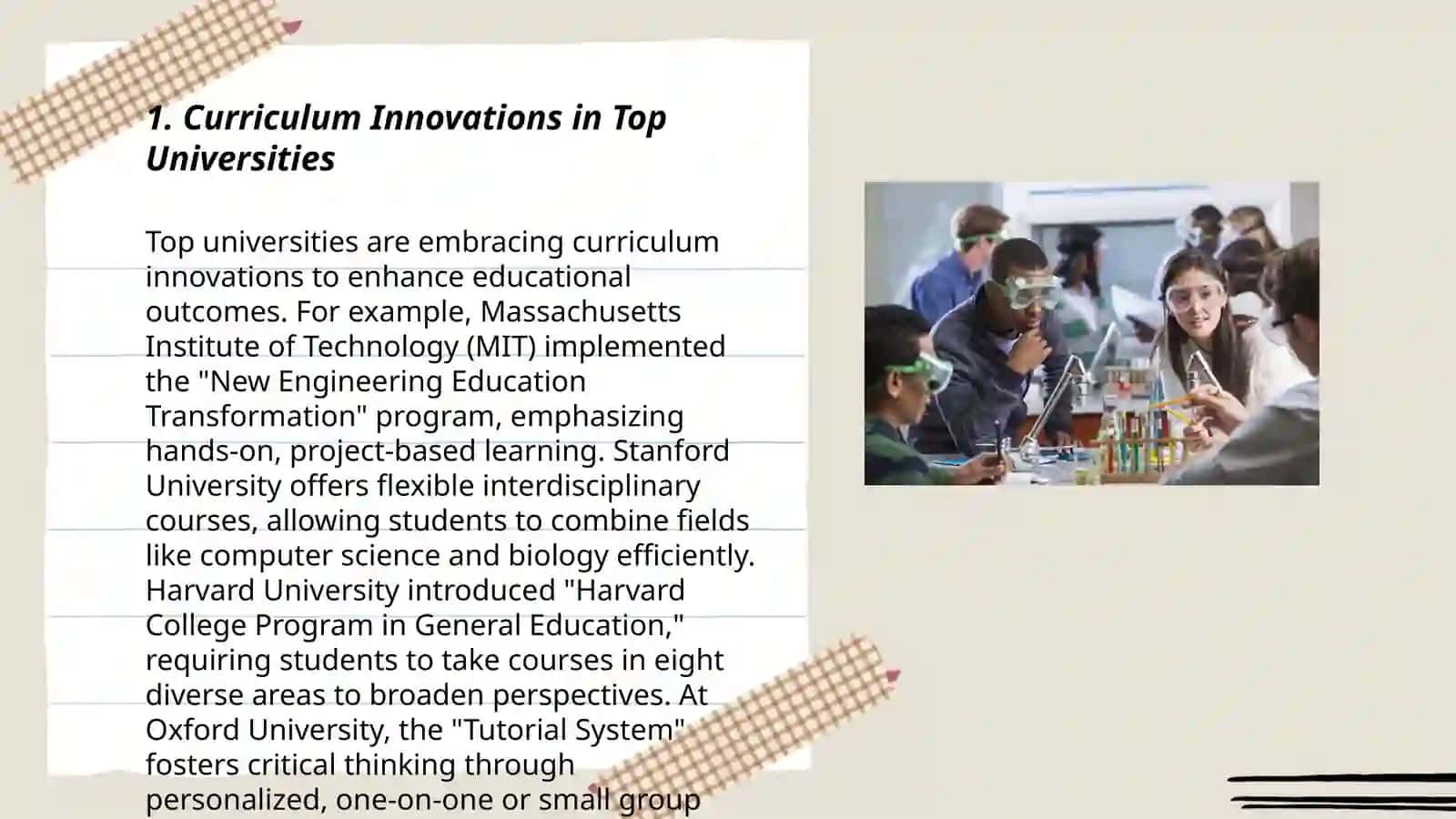 Curriculum Innovations in Top Universities 3