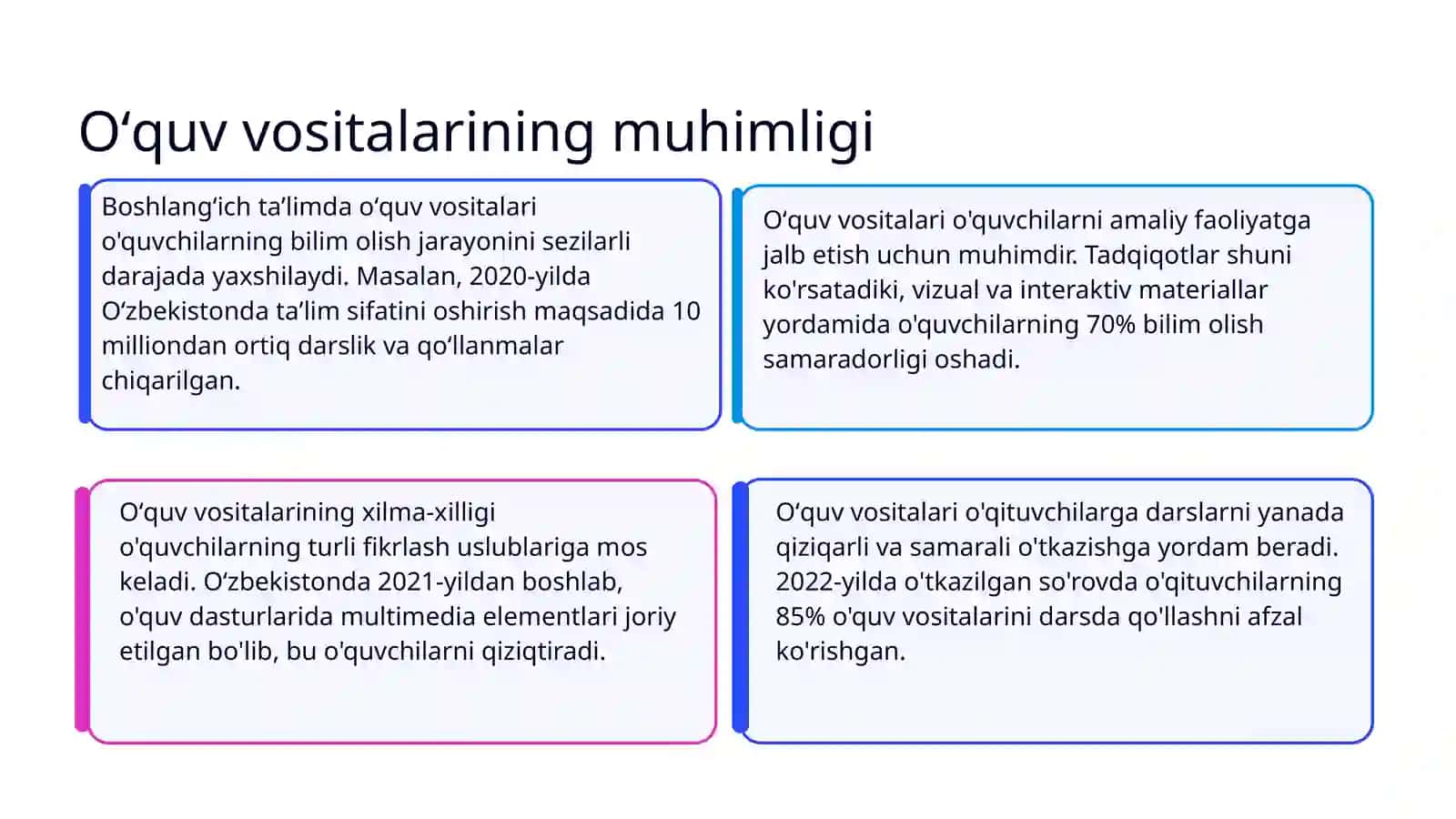 Boshlangʻich taʼlimda o'quv vositalarining roli 3